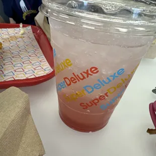 Strawberry real fruit 16oz Fizzy Water