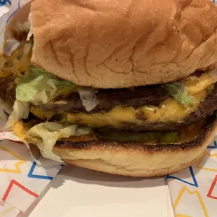 Deluxe double cheese with bacon