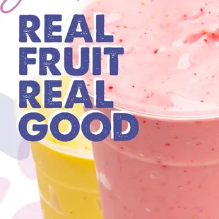 Smoothies, no added sugars.