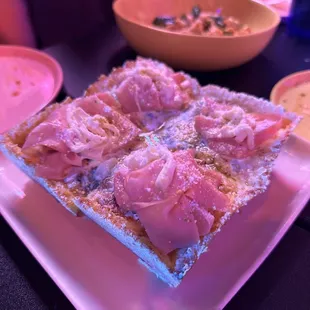 Pistachio Mortadella Pizza