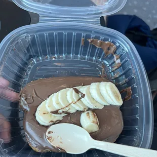 Nutella toast. Just 1, $12. +burn included