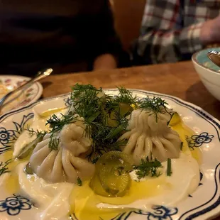 Georgian soup dumplings.