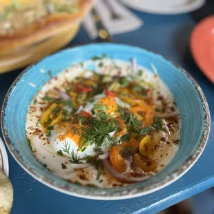 a plate of food on a table