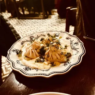 a plate of food on a table