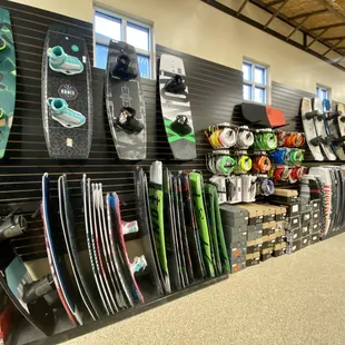 Our Pro Shop is fully stocked with Ronix, Hyperlite, Radar, HO Skis, and Mission Boat Gear.