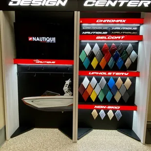Our Nautique design center. Come on in and design your dream boat.