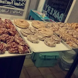 a variety of pastries