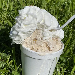Well golly, That&apos;s a lot of ice cream / whipped cream!