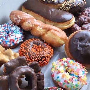 Dozen donuts plus they threw in an extra!