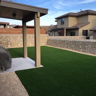 ...After! We have a small backyard but adding the turf makes it looks so much better!
