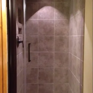 a walk in shower