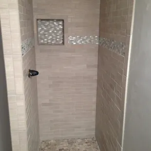 a walk in shower