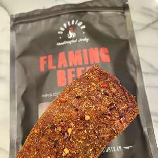 Flaming Beef ($12/bag). Not spicy enough for me, but I still like it! 1/14/2023