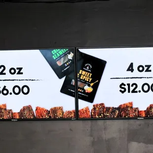 Jerky Menu &amp; Prices