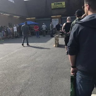 All sales being done outside