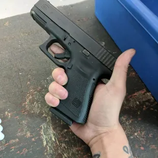 Model Glock we rented.