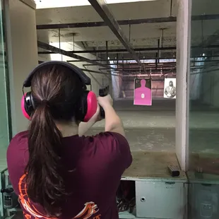 Handgun range.