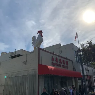 Loved the chicken on the roof.