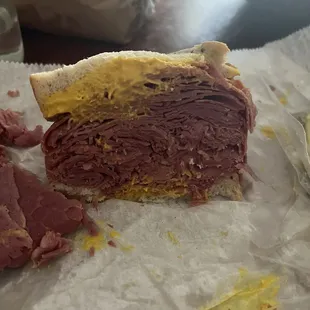 The superior restaurant, corn beef sandwich.