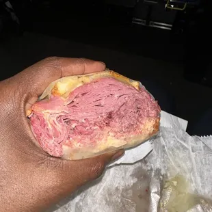 My hand did not get bigger and this is supposed the be a regular Ruben for $19 that doesn&apos;t come with a side or drink.