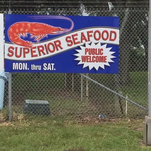 Look for this sign when coming to the Tampa Shrimp Docks.