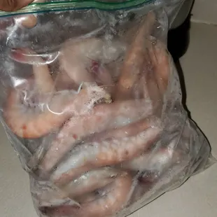 bag of head on shrimps