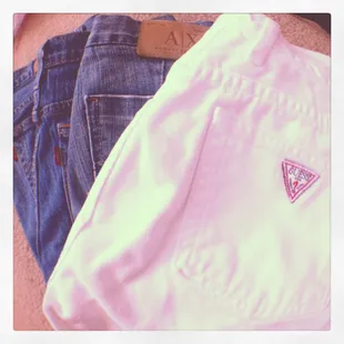 Vintage finds... Jeans!! :] all under $12! First time here and will definitely be back!