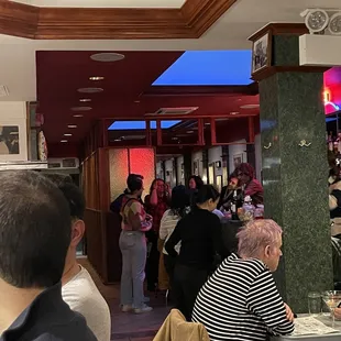 The bar area (straight ahead)