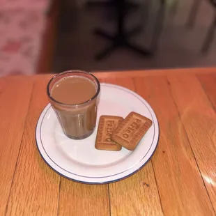 Hot chai and Parle-G