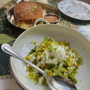 Poha with egg