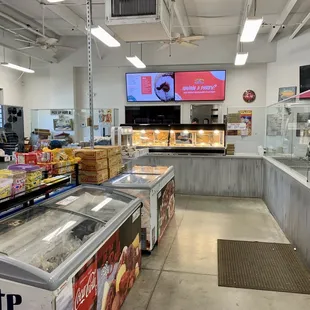 the inside of a restaurant