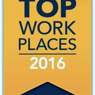 2016 Top Workplace Award Recipient!