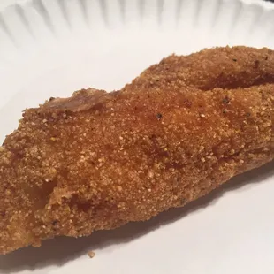 Fried Catfish from the deli.  Nicely seasoned.  Good anytime.  VERY GOOD when hot &amp; fresh!