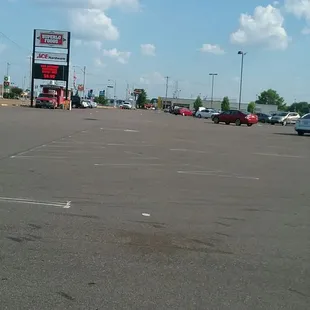 outside