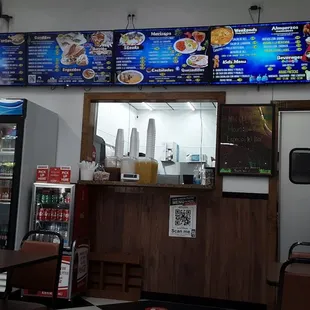 menus on the wall