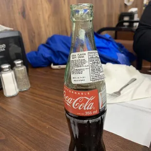Old school 70s bottles. In Mexico, they still use the recyclable glass bottles. My mawmaw had them all the time in her refrigerator.