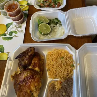 Half chicken weekend special