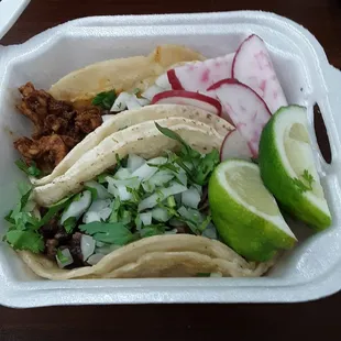 Asada and al Pastor Tacos