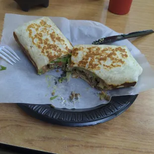 You can't beat this carne asada borrito, sorry I can show the Lengua (tounge) tacos already crushed them. This is a great hidden gem!