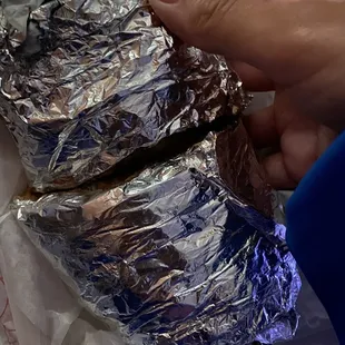 It's HUGE! Veggie burrito