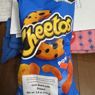 Mexican Cheetos from the supermarket portion of the store.