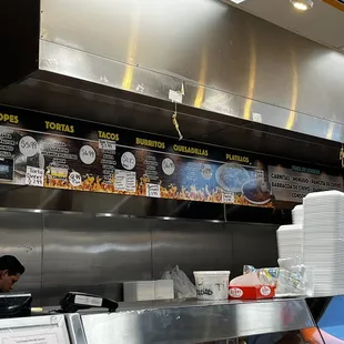 Menu of their Taqueria