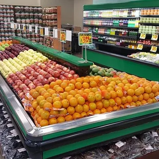 a produce section