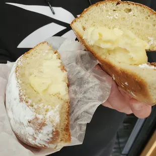 They sell amazing pastries such this cream filled bun for less than a dollar. They also have cookies and pastries