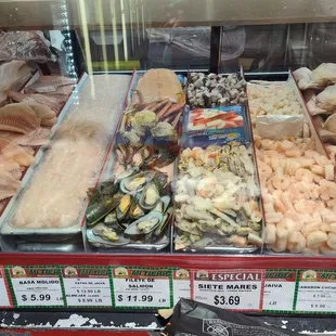 Fresh seafood