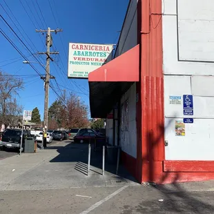 The outside i drive 20 minutes to where they didn't have the products they said. Fun!