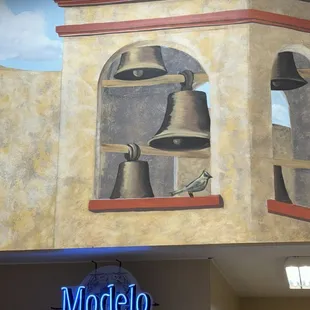 a view of a bell tower