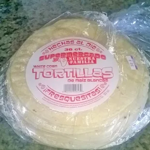 Freshly made Tortillas