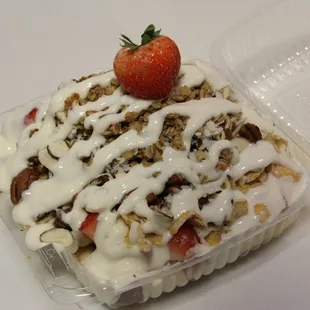 Bionico is a healthy snack full of fruits.  Has a unique taste with a homemade cream add to it.