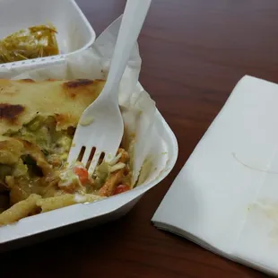 Been going for a while, last few times its been soggy, stale &amp; now found hair(napkin on right). Ew! I'm done with this place